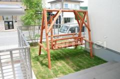 芝生 プレゼント DIY木製ブランコ