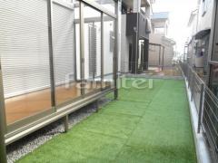 本物そっくり人工芝 防草シート加工