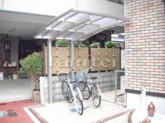 自転車バイク屋根 YKKAP レイナポートグランミニ 駐輪場屋根 サイクルポート R型アール屋根