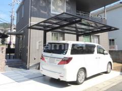 ガレージまわり カーポート YKKAP エフルージュグラン 1台用(単棟) F型フラット屋根