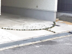 駐車場ガレージ床 土間コンクリート 草目地 タマリュウ
