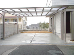 駐車場ガレージまわり 土間コンクリート 砂利目地 溝蓋(みぞふた) 片岡産業 グレーチング