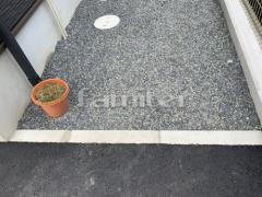 犬走り 防犯砂利敷き バラス砕石 防草シート加工