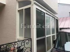 ガーデンルーム YKKAP ソラリア サンルーム R型アール屋根 網戸(正面 側面)吊下げ竿かけ