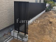 ブロック塀 (化粧ブロック) 太陽エコブロックス 普通CB アルミ形材 フェンス LIXIL AB TR1型 縦格子1