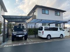 カーポート1台+延長 (1.5台縦連棟) LIXIL ネスカF フラット屋根 カーポート1台 (単棟) LIXIL ネスカF フラット屋根