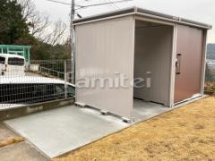 スチール 物置 ヨドコウ エルモコンビ 3377×1863×2118 LMD-1818+LKD1518 土間コンクリート 土間コンクリート シンプル