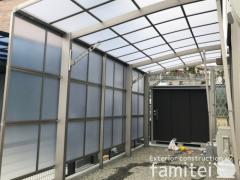 本体色 シャイングレー 屋根色 クリアマット 物干し(ロング吊下げ)側面パネル