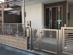 親子両開き 門扉 LIXIL AB YR2型 細横桟