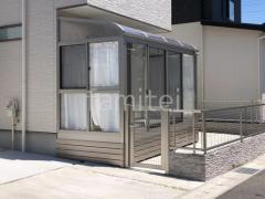 引き戸 樹脂デッキ サンルーム(テラス囲い) YKKAP ソラリアR アール屋根
