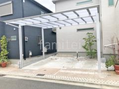 カーポート2台(ワイド) ツイン LIXIL ネスカF フラット屋根