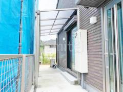1階テラス屋根 (雨除け) YKKAP ソラリアF フラット屋根 スタンダード 壁付