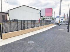 アルミ形材 フェンス LIXIL AB YR1型 横格子1 ブロック塀 (化粧ブロック) ユニソン シャモティ