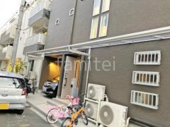 柱なしテラス屋根 (雨除け1階用) YKKAP ソラリアF フラット屋根 スタンダード 壁付