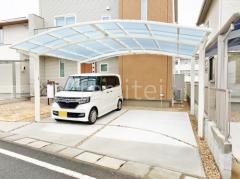 カーポート2台(ワイド) ツイン YKKAP アリュース アール屋根