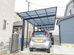 カーポート2台(縦) 連棟 LIXIL ネスカF フラット屋根