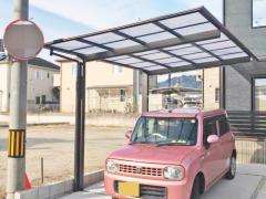カーポート1台 (単棟) YKKAP エフルージュ FIRST フラット屋根