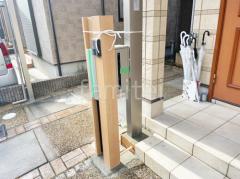 機能門柱 照明なし YKKAP 木製調 ルシアスポストユニットCE01型