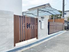 両開き 門扉 LIXIL 木製調AA TS1型