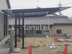 カーポート2台(ワイド) ツイン YKKAP エフルージュ FIRST EX フラット屋根 後ろ柱