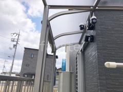 1階テラス屋根 (雨除け) YKKAP ソラリアR アール屋根 スタンダード 壁付