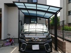 カーポート1台 (単棟) YKKAP アリュース アール屋根