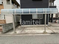 カーポート1台 (単棟) YKKAP アリュース キャップ アール屋根 たれ耳屋根