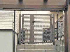 親子両開き 門扉 LIXIL AB YR2型 細横桟