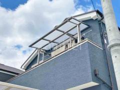 2階ベランダ屋根 LIXIL スピーネF フラット屋根 スタンダード 壁付
