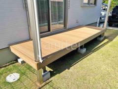 人工木デッキ LIXIL 人工木 木彫 樹ら楽ステージ