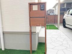 機能門柱 照明なし YKKAP 木製調 ルシアスポストユニットHD02型