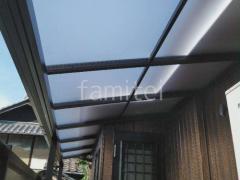 1階テラス屋根 連棟 (雨除け) YKKAP ソラリアF フラット屋根 スタンダード 壁付
