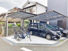 カーポート1台 (単棟) 四国化成 木製調 マイポートNext フラット屋根 後ろ柱