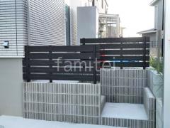 ブロック塀 (化粧ブロック) ユニソン アルタ 人工木・樹脂 フェンス(木調) F&F マイティウッド デコll 目隠し 木調・ラティス 樹脂