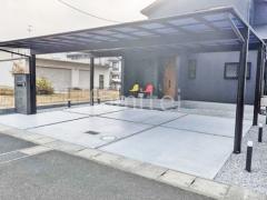 カーポート3台 (横ワイド トリプル) YKKAP エフルージュ FIRST フラット屋根