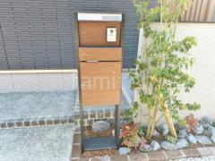 宅配ボックス門柱 (機能門柱 ) ユニソン ヴィコDB100スタンド 前出し・ポスト有り