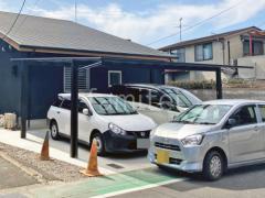 カーポート2台(ワイド) ツイン YKKAP エフルージュ FIRST フラット屋根