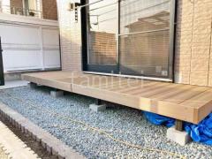 人工木デッキ LIXIL 人工木 木彫 樹ら楽ステージ