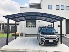 カーポート2台(ワイド) ツイン YKKAP アリュース アール屋根