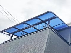 2階ベランダ屋根 YKKAP ソラリアR アール屋根 スタンダード 壁付