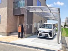 カーポート2台(縦) 連棟 YKKAP アリュース アール屋根