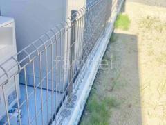 ブロック塀 (化粧ブロック) 太陽エコブロックス 普通CB スチールメッシュ フェンス YKKAP イーネット3F型 スチール柱 境界・メッシュ
