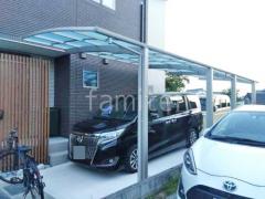 カーポート2台(縦) 連棟 YKKAP アリュース アール屋根