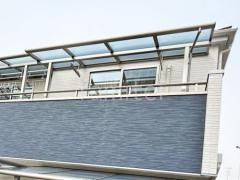 2階ベランダ屋根 LIXIL スピーネF フラット屋根 スタンダード 壁付