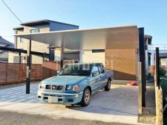 カーポート2台(ワイド) ツイン LIXIL カーポートSC フラット屋根 吊り下げ屋根