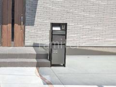宅配ボックス門柱 (機能門柱 ) Panasonic アーキフレームF 前入れ後出し 照明付き