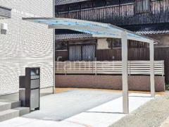 カーポート1台 (単棟) YKKAP アリュース アール屋根