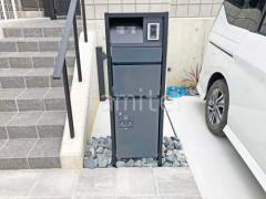 宅配ボックス門柱 (機能門柱 ) Panasonic アーキフレームF 前入れ後出し 照明付き