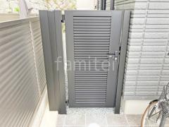 片開き 門扉 LIXIL AB YM1型 横目隠し