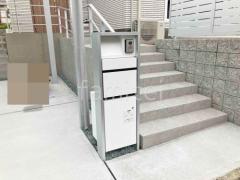 宅配ボックス門柱 (機能門柱 ) Panasonic アーキフレームF 前入れ後出し 照明付き